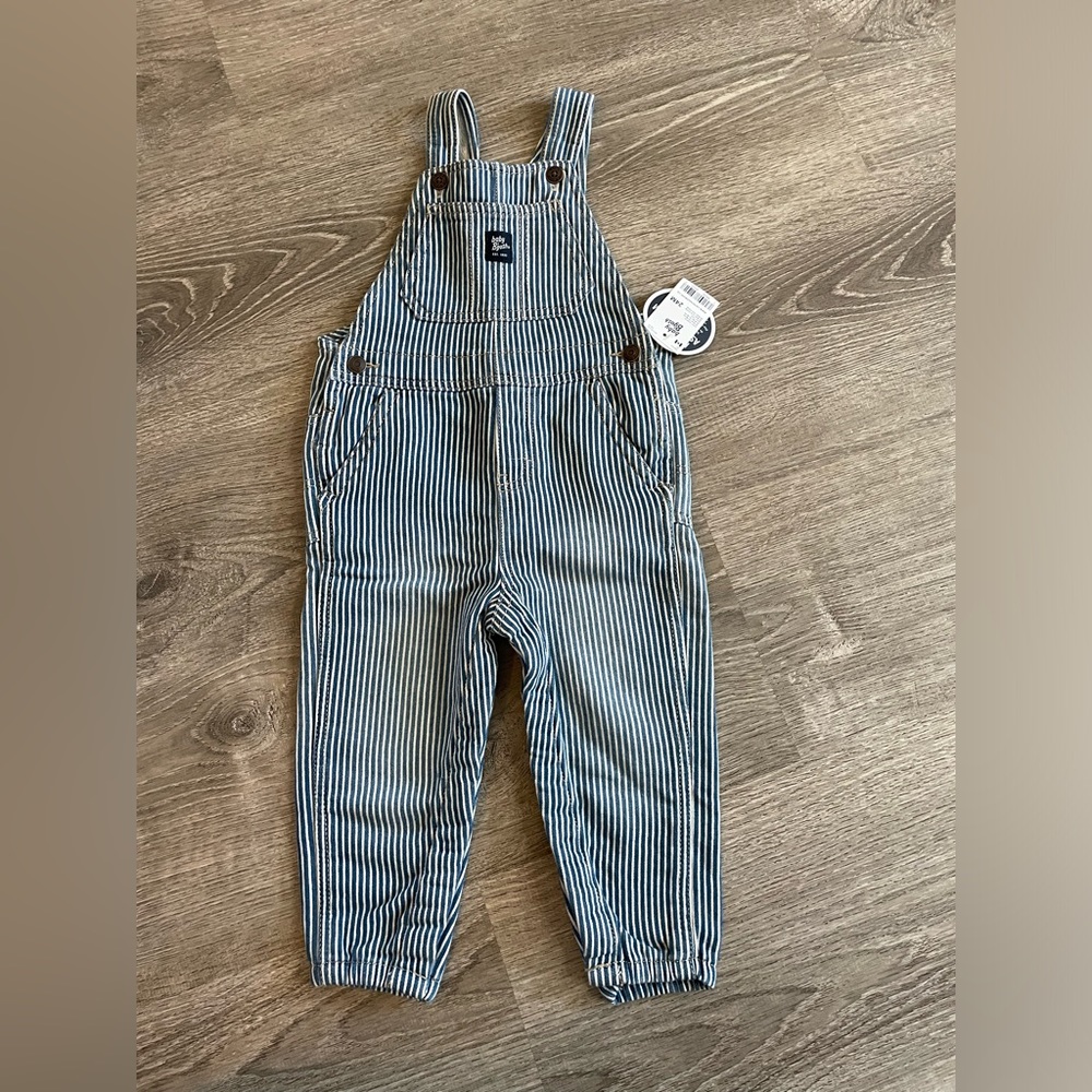 Striped overalls